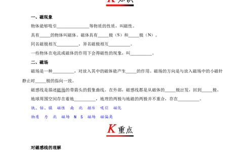 专题20.1磁现象磁场-初中物理同步讲义_初物_人教版初中物理初二三同步讲义习题练习八九年级电子资料word素材_20250116_181533_最新人教版初中物理初三全册
