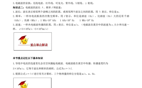 专题21.2电磁波的海洋（解析版）_初物_人教版初中物理初二三教案讲义专项练习八九年级电子版word资料_最新人教版初中物理初三全册_04（人教版）初中物理同步讲练九年级全册