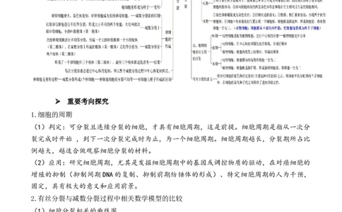 第05讲细胞的增殖与受精作用（讲义）原卷版_新高考复习资料_2024年新高考复习资料_二轮复习资料_2024年高考生物二轮复习讲练测（新教材新高考）_配套讲义