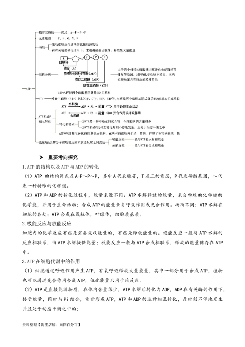 第03讲酶和ATP（讲义）（解析版）_新高考复习资料_2024年新高考复习资料_二轮复习资料_2024年高考生物二轮复习讲练测（新教材新高考）_配套讲义_教师版（含答案解析）