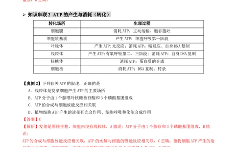 第03讲ATP和酶（讲义）（解析版）_2025年新高考资料_二轮复习_上好课2025年高考生物二轮复习讲练测（新高考通用）3380526