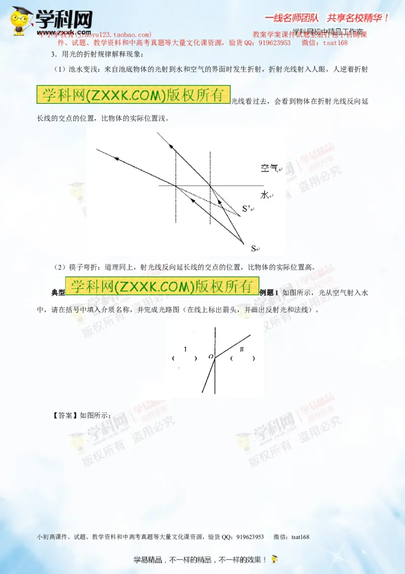 专题2.1光的直线传播光的反射和折射（讲练）-2016年中考物理一轮复习讲练测课课通（原卷版）_初物_1初中物理_物理：2016年中考物理一轮复习讲练测课课通全套打包116份