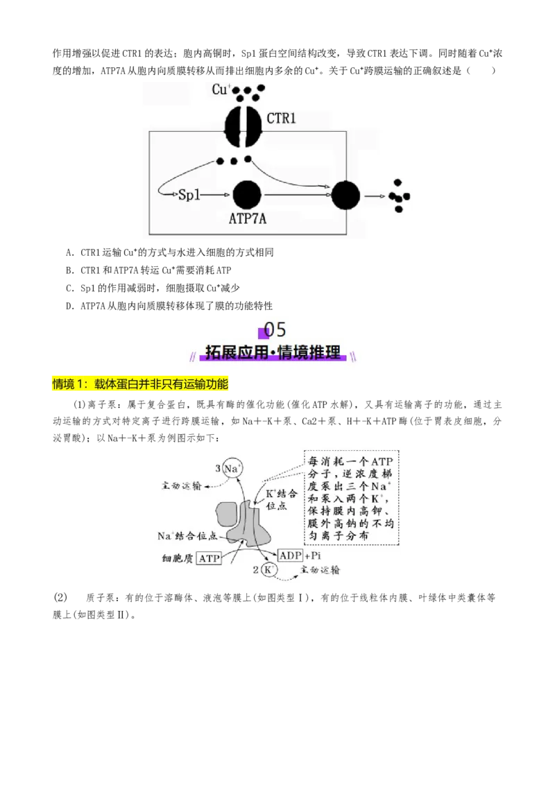 第02讲细胞的基本结构、功能和物质进出细胞的方式（讲义）（原卷版）_2025年新高考资料_二轮复习_上好课2025年高考生物二轮复习讲练测（新高考通用）3380526