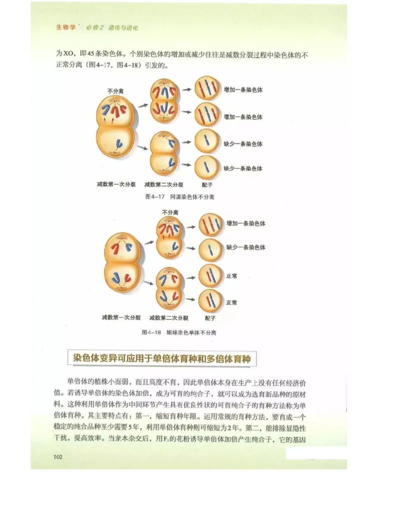 新浙科版高中生物必修2《遗传与进化》_高中电子课本_最新版高中全科高清电子课本_6高中生物课本_2019新人教版