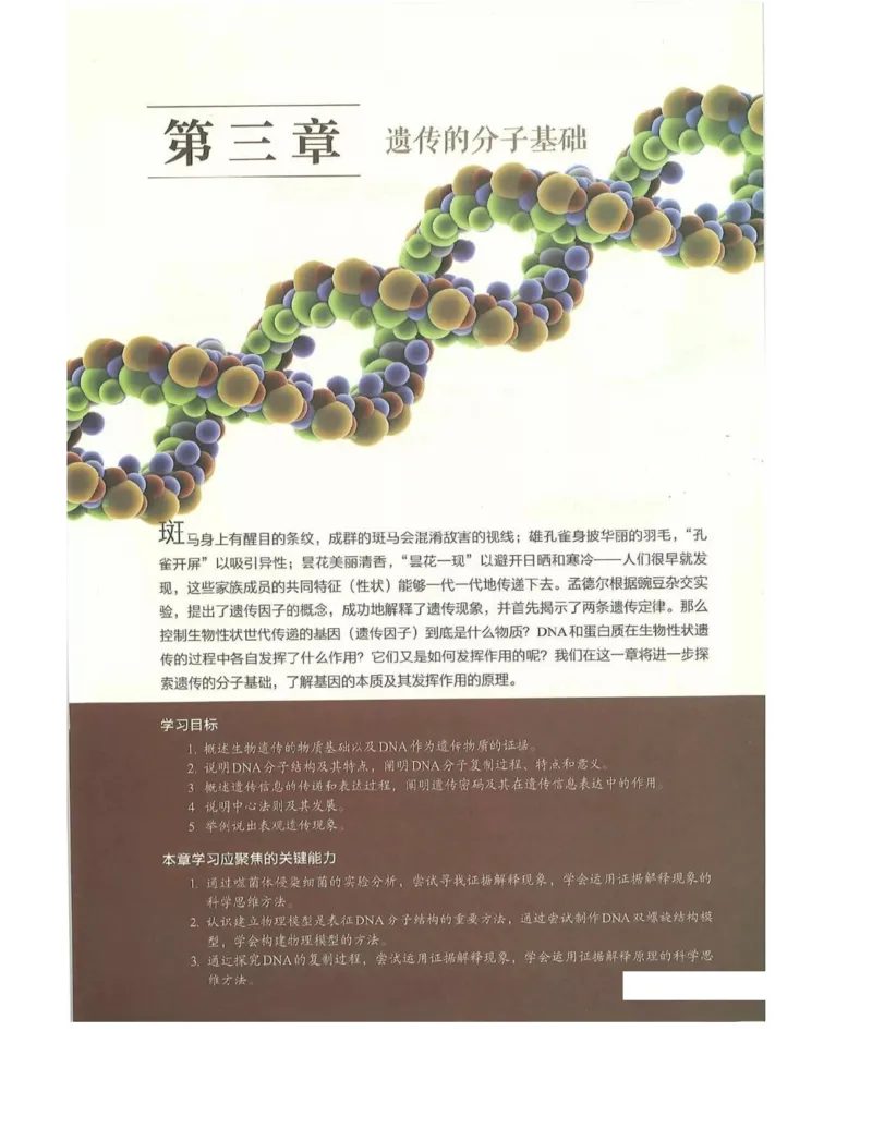 新浙科版高中生物必修2《遗传与进化》_高中电子课本_最新版高中全科高清电子课本_6高中生物课本_2019新人教版