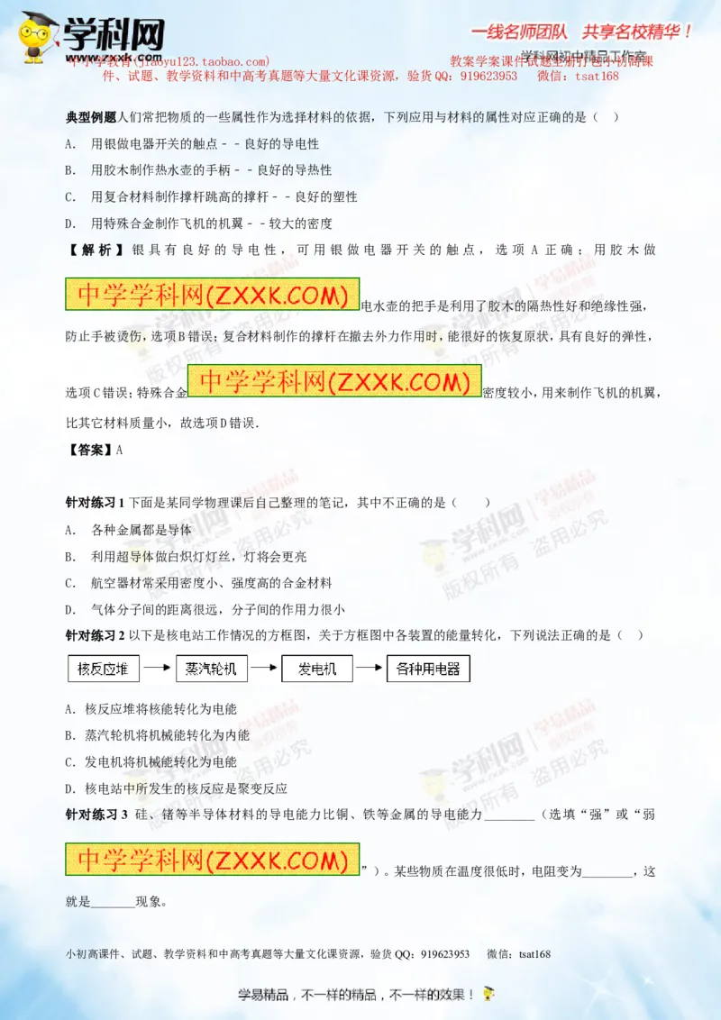 专题14物质的结构、尺寸新材料和新能源（讲练）-2016年中考物理一轮复习讲练测课课通（原卷版）_初物_1初中物理_物理：2016年中考物理一轮复习讲练测课课通全套打包116份