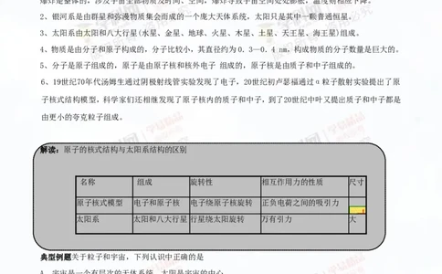 专题14物质的结构、尺寸新材料和新能源（讲练）-2016年中考物理一轮复习讲练测课课通（原卷版）_初物_1初中物理_物理：2016年中考物理一轮复习讲练测课课通全套打包116份