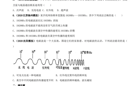 专题21.2电磁波的海洋（原卷版）_初物_人教版初中物理初二三同步讲义习题练习八九年级电子资料word素材_20250116_181533_最新人教版初中物理初三全册