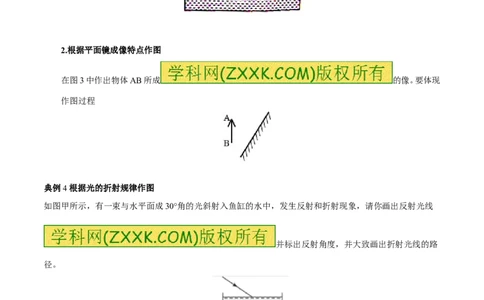 专题12光路图（讲）-备战2016年中考物理二轮讲练测（原卷版）_初物_1初中物理_物理：备战2016年中考物理二轮复习讲练测132份