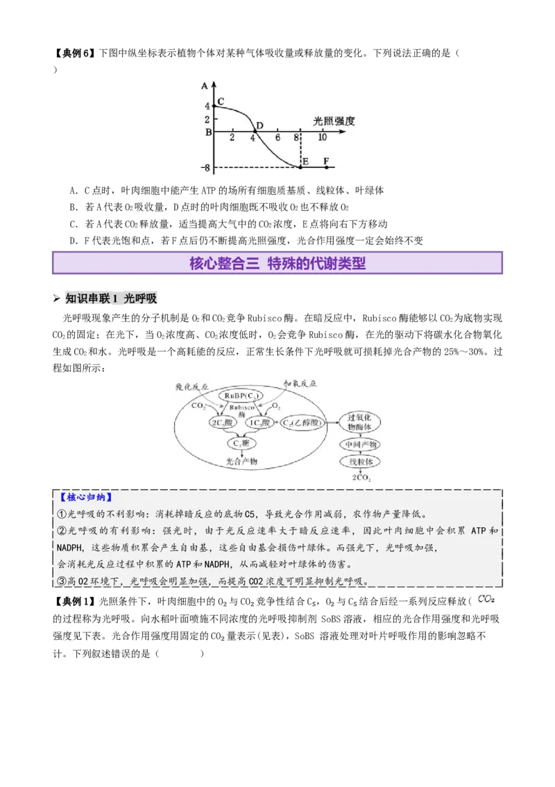 第04讲细胞呼吸和光合作用（讲义）（原卷版）_2025年新高考资料_二轮复习_上好课2025年高考生物二轮复习讲练测（新高考通用）3380526