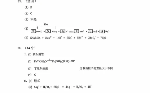 10月化学答案_2025年11月高一试卷_251112湖北省十堰市郧阳中学2025-2026学年高一上学期期中考试（全）_湖北省十堰市郧阳中学2025-2026学年高一上学期10月期中化学试题Word版含答案