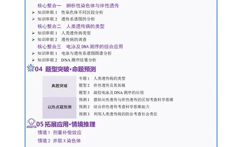 第08讲伴性遗传和人类遗传病（讲义）（解析版）_2025年新高考资料_二轮复习_上好课2025年高考生物二轮复习讲练测（新高考通用）3380526