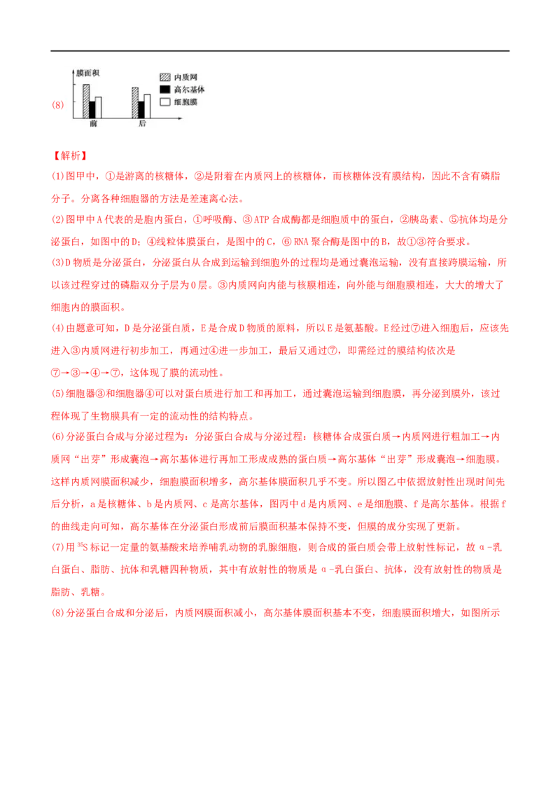 第05练细胞器（解析版）_新高考复习资料_2023年新高考复习资料_一轮复习_2023年高考生物一轮复习小题多维练（新高考专用）