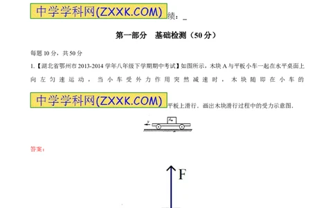 专题14力学作图（测）-备战2016年中考物理二轮讲练测（解析版）_初物_1初中物理_物理：备战2016年中考物理二轮复习讲练测132份