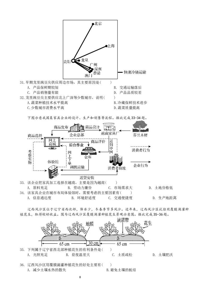 2025.4高一地理期中考试题(4.24定稿)(2)_2025年05月试卷_0519广东实验中学2024-2025学年高一下学期期中考试_广东实验中学2024-2025学年高一下学期期中考试地理Word版含答案