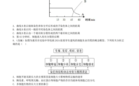 2024-2025学年下期高2024级第一次月考试题_2025年04月试卷_0413重庆市七校联考2024-2025学年高一下学期第一次月考_重庆市七校联考2024-2025学年高一下学期第一次月考生物试题