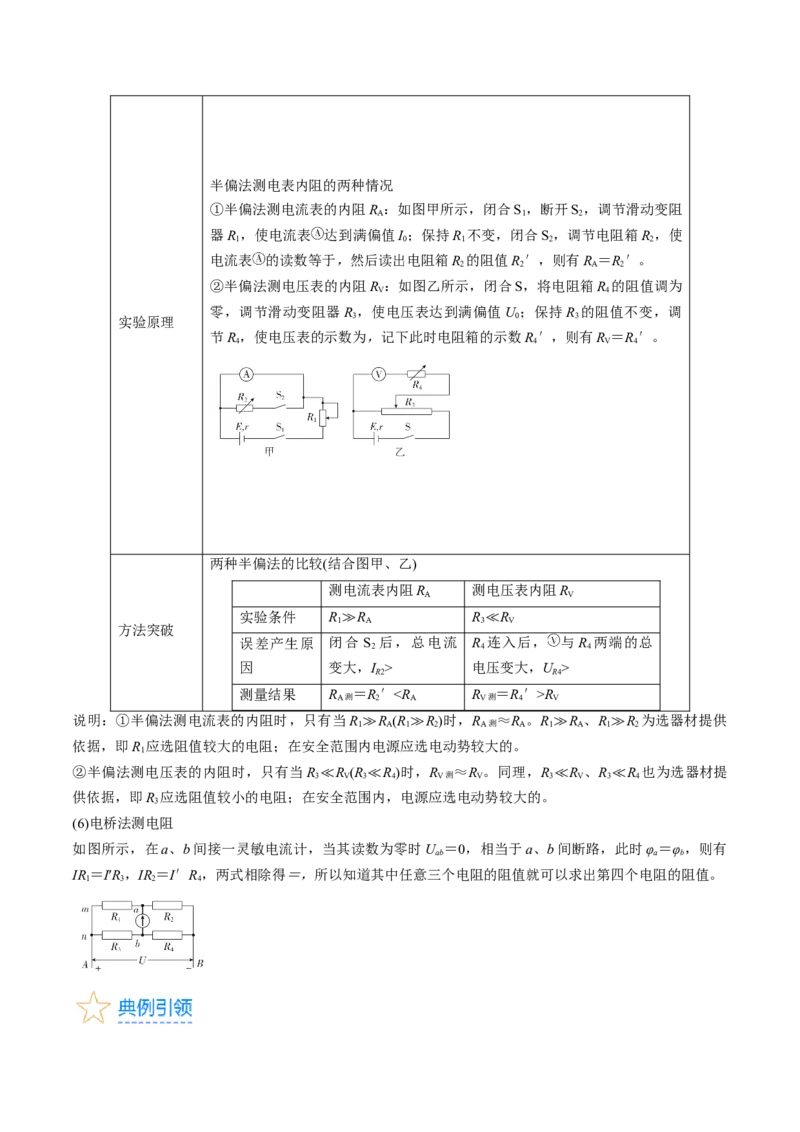 考点40电学实验基础（原卷版）_04高考物理_通用版（老高考）复习资料_2024年复习资料_完备战2024年高考物理一轮复习考点帮（全国通用）