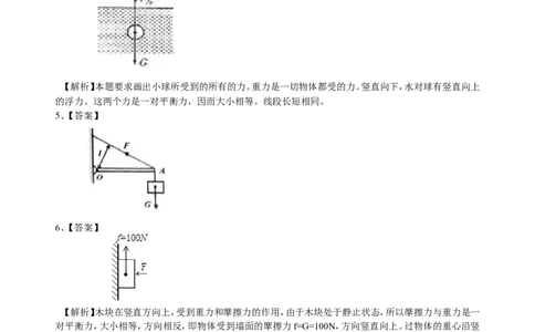 中考冲刺：力学作图专题（基础）巩固练习_初物_1初中物理_4中考物理总复习_46中考冲刺：力学作图专题（基础）