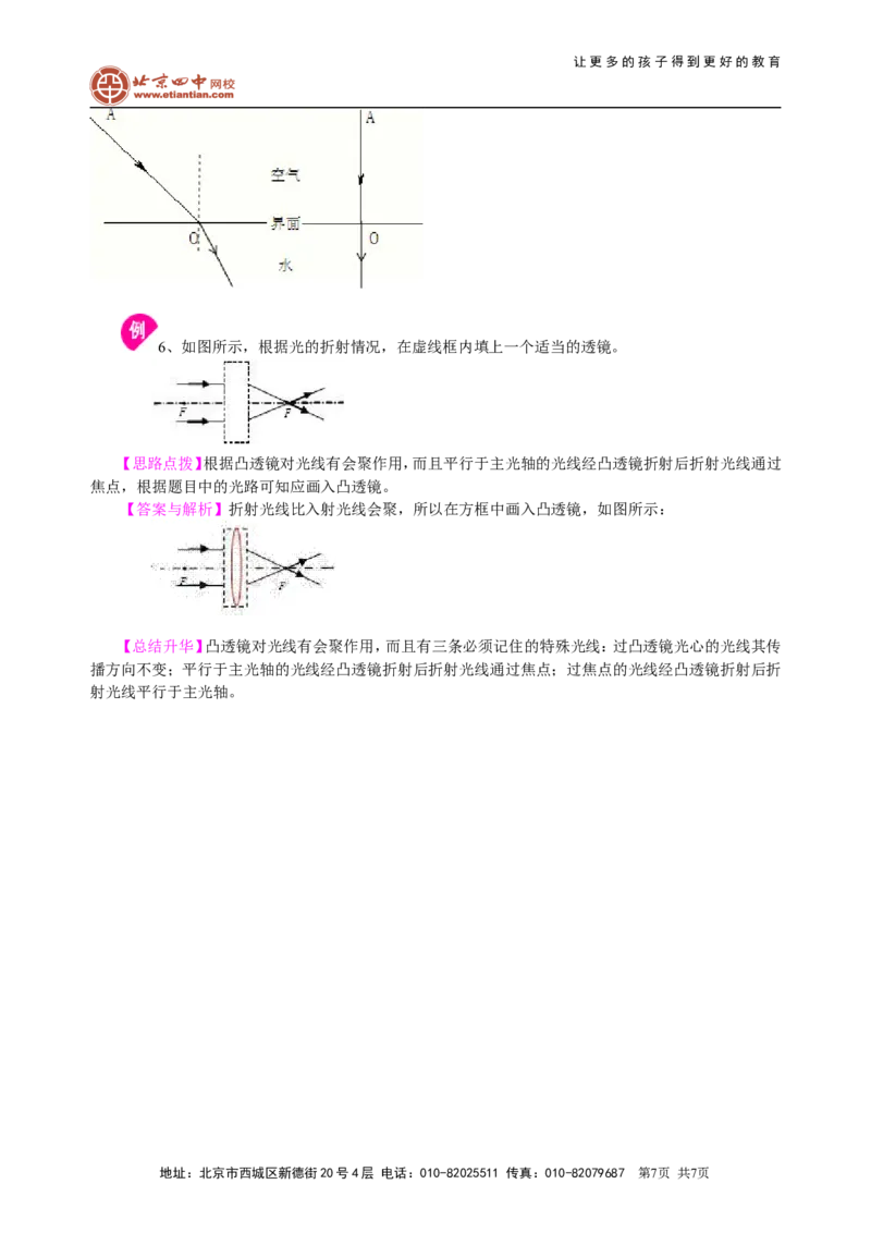 中考冲刺：光学作图专题（提高）知识讲解_初物_1初中物理_4中考物理总复习_49中考冲刺：光学作图专题（提高）