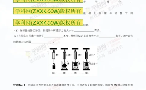 专题8.1浮力物体沉浮的条件（讲练）-2016年中考物理一轮复习讲练测课课通（原卷版）_初物_1初中物理_物理：2016年中考物理一轮复习讲练测课课通全套打包116份