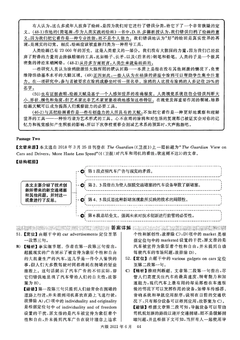 2021.06六级真题+解析第2套_四六级真题+资料包_六级真题_2021真题+解析