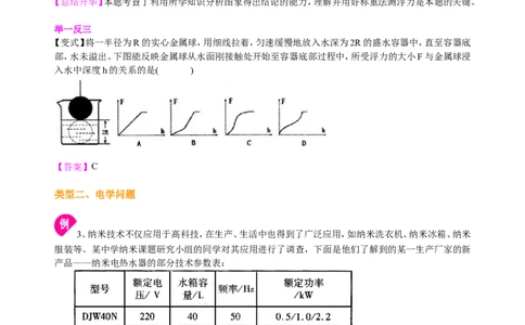 中考冲刺：图表信息专题（提高）知识讲解_初物_1初中物理_4中考物理总复习_45中考冲刺：图表信息专题（提高）