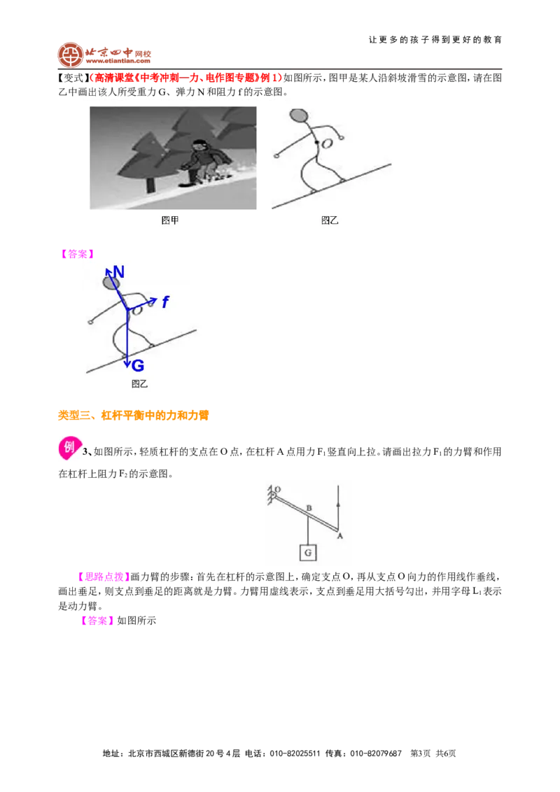 中考冲刺：力学作图专题（基础）知识讲解_初物_1初中物理_4中考物理总复习_46中考冲刺：力学作图专题（基础）