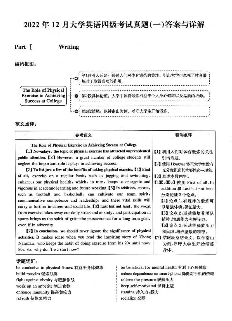 2022.12英语四级解析第1套_四六级真题+资料包_六级真题_2022真题+解析+听力_2022年12月CET4真题+解析+听力音频全3套_2022.12英语四级真题解析