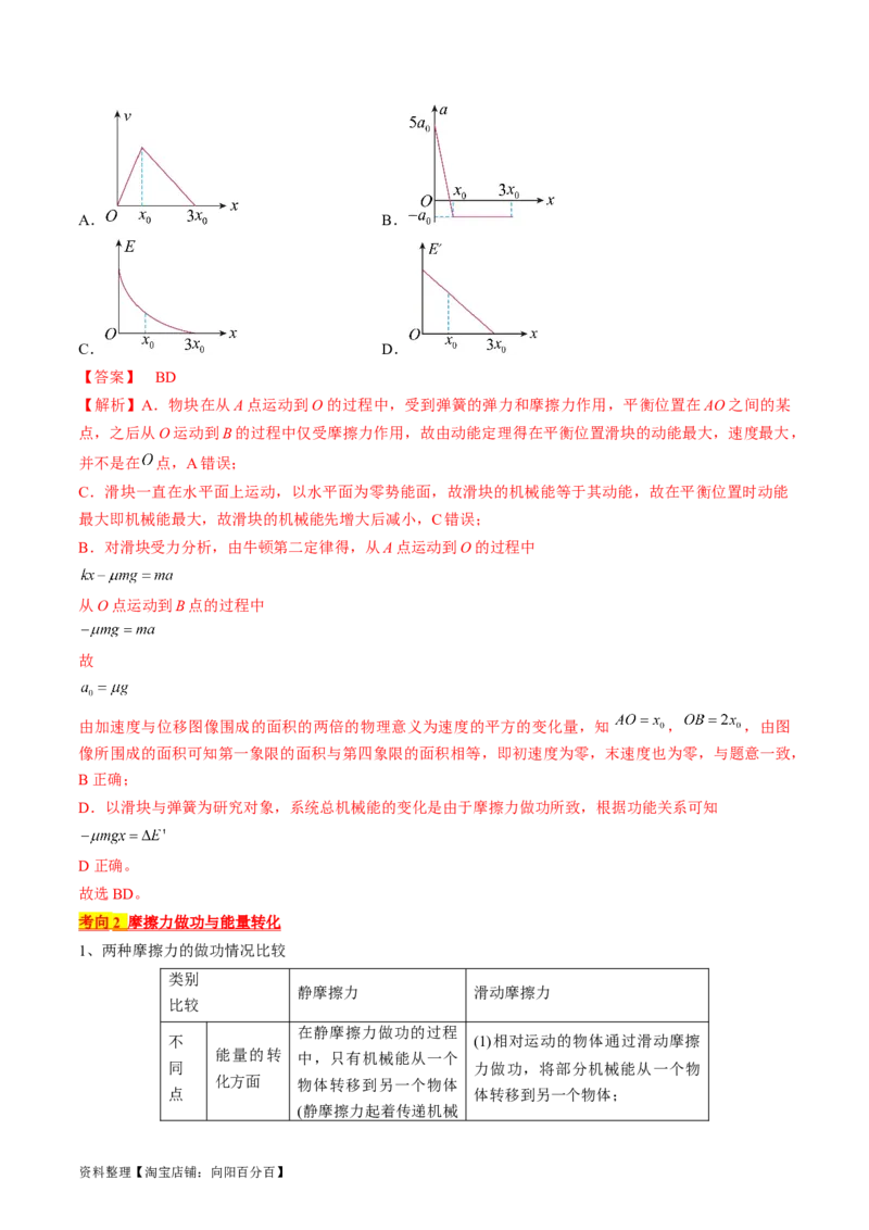 考点26功能关系和能量守恒定律（解析版）_04高考物理_通用版（老高考）复习资料_2024年复习资料_完备战2024年高考物理一轮复习考点帮（全国通用）_答案解析版