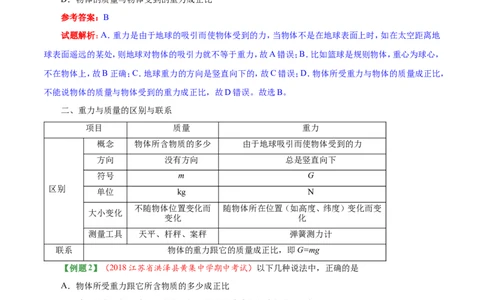 专题7.3重力-初中物理同步讲义_初物_人教版初中物理初二三同步讲义习题练习八九年级电子资料word素材_20250116_181533_A017&mdash;&mdash;人教版初中物理初二三教案讲义专项练习八九年级电子版word资料