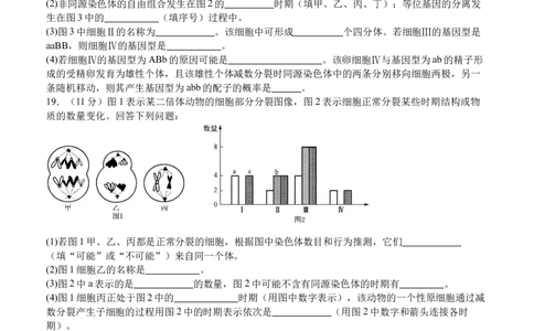 2025年春期泸县五中高2024级第一学月考试生物试题_2025年04月试卷_0408四川省泸州市泸县第五中学2024-2025学年高一下学期3月月考