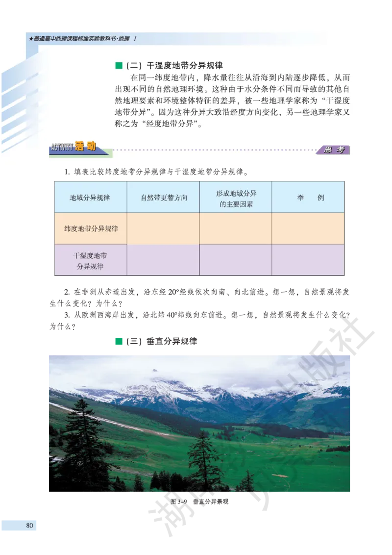 湘教版高中地理必修1_高中电子课本_9.高中地理课本_湘教版
