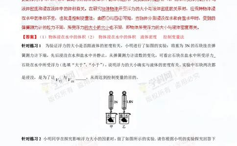 专题8.1浮力物体沉浮的条件（讲练）-2016年中考物理一轮复习讲练测课课通（解析版）_初物_1初中物理_物理：2016年中考物理一轮复习讲练测课课通全套打包116份