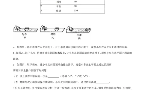专题5.3牛顿第一定律惯性（讲练）-2017年中考物理一轮复习讲练测课课通（解析版）_初物_1初中物理_物理：2017年中考物理一轮复习讲练测课课通全套打包115份