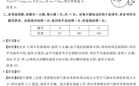 2027届地区期末物理答案_2025年01月试卷_0119四川省遂宁市2024-2025学年高一上学期期末_四川省遂宁市2024-2025学年高一上学期期末物理试题（图片版，含解析）