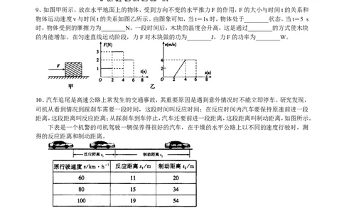 中考冲刺：图表信息专题（提高）巩固练习_初物_1初中物理_4中考物理总复习_45中考冲刺：图表信息专题（提高）