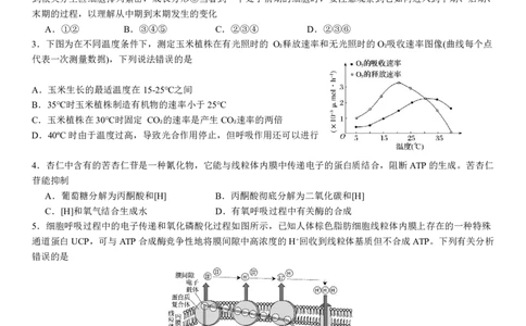 2024级高一下月考生物试题_2025年04月试卷_0406重庆市万州二中2024-2025学年高一下学期3月月考试题_重庆市万州二中2024-2025学年高一下学期3月月考试题生物PDF版含答案（可编辑）
