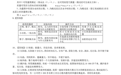 中考冲刺：开放性试题（基础）巩固练习_初物_1初中物理_4中考物理总复习_52中考冲刺：开放性试题（基础）