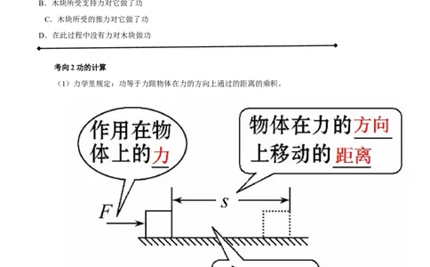 专题9.1功和功率（讲练）-2017年中考物理一轮复习讲练测课课通（原卷版）_初物_1初中物理_物理：2017年中考物理一轮复习讲练测课课通全套打包115份
