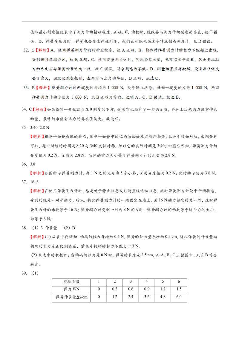 专题7.2弹力-初中物理同步讲义_初物_人教版初中物理初二三教案讲义专项练习八九年级电子版word资料_最新人教版初中物理初二下册_03人教版初中物理同步专题讲义8下
