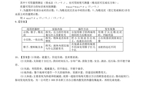 中考冲刺：开放性试题（基础）巩固练习_初物_1初中物理_中考物理！_中考物理全套！北京四中内部教案_中考冲刺：开放性试题(基础)