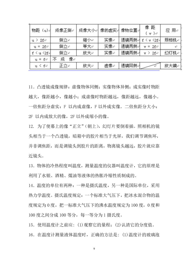 中考物理知识点总结_《初中全科目知识点汇总》_初中物理知识点汇总