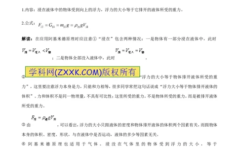 专题8.2阿基米德原理浮力的应用（讲练）-2017年中考物理一轮复习讲练测课课通（原卷版）_初物_1初中物理_物理：2017年中考物理一轮复习讲练测课课通全套打包115份