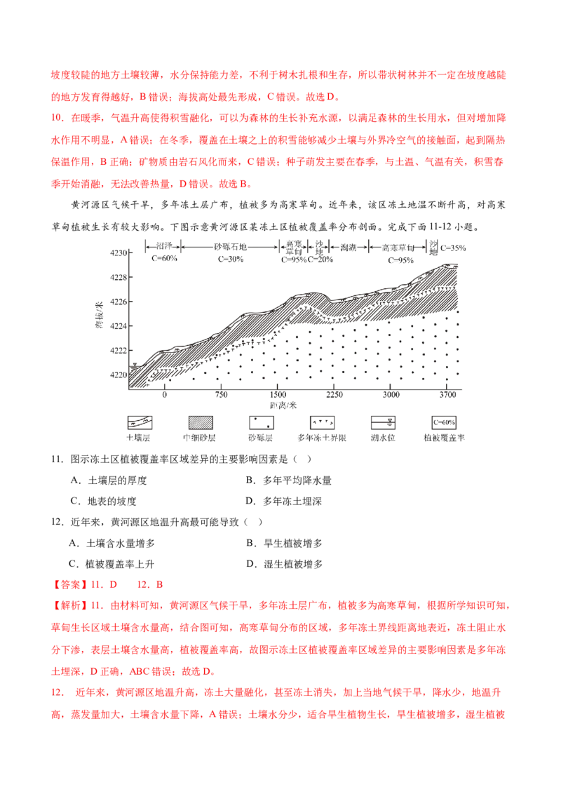 2025高考第二次模拟考试（全解全析）_2025年新高考资料_二轮复习_01高考语文等多个文件_2025年高三地理高考二轮复习专项提升_模拟试卷