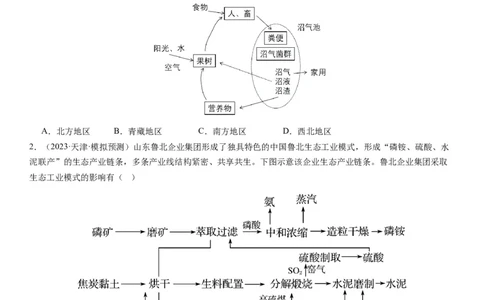 2024届新高考一轮复习专题12环境与发展第三十讲环境问题与可持续发展（试卷版）_通用版（老高考）复习资料_2024年复习资料_完备战2024年高考地理一轮复习考点帮（全国通用）