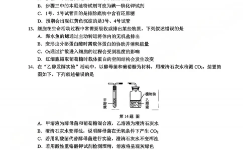 A类生物试题_2026年02月高一试卷_260208浙江省温州市2025-2026学年高一上学期期末（A卷+B卷）（全）_浙江省温州市2025-2026学年高一上学期期末试题A卷