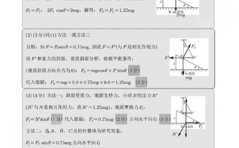 A类高一物理-期末质量评价题库参考答案和评分细则_2026年02月高一试卷_260208浙江省温州市2025-2026学年高一上学期期末（A卷+B卷）（全）