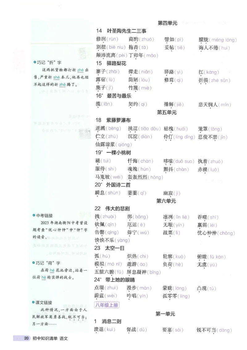 2025版《初中知识清单》-语文_《初中全科目知识点汇总》_2025初中知识清单_语文