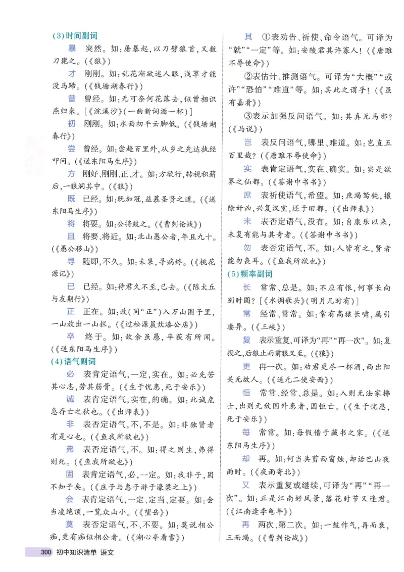 2025版《初中知识清单》-语文_《初中全科目知识点汇总》_2025初中知识清单_语文