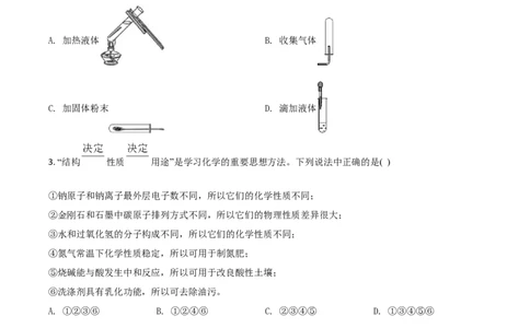 2015年陕西省中考化学真题（副卷）（空白卷）_陕西_5.陕西中考化学（2008-2025）